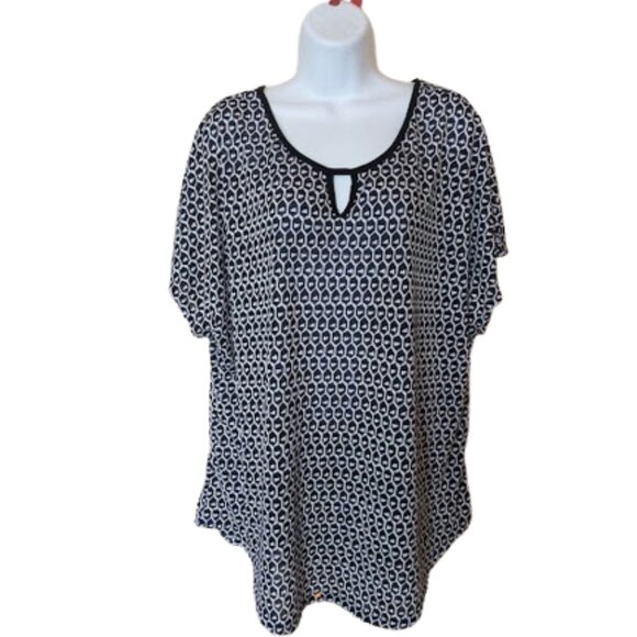 Black and White Printed Shirt Size 2X - Picture 1 of 5